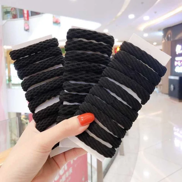 [Fita De Cabeça Espessa E Durável Sem Costura Para O Cabelo Com Elástico De Borracha Versão Coreana - Imagem 10