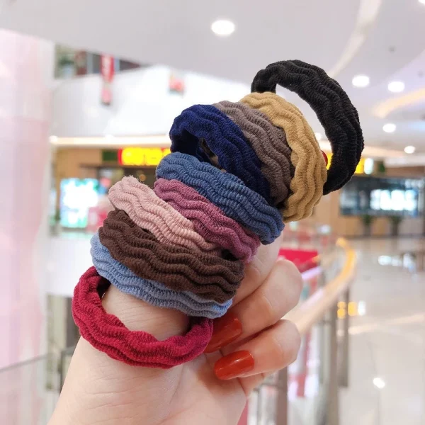 [Fita De Cabeça Espessa E Durável Sem Costura Para O Cabelo Com Elástico De Borracha Versão Coreana - Imagem 11