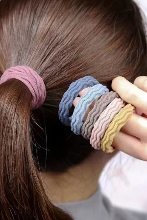 [Fita De Cabeça Espessa E Durável Sem Costura Para O Cabelo Com Elástico De Borracha Versão Coreana