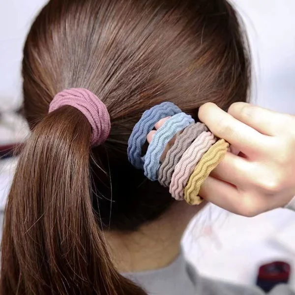 [Fita De Cabeça Espessa E Durável Sem Costura Para O Cabelo Com Elástico De Borracha Versão Coreana