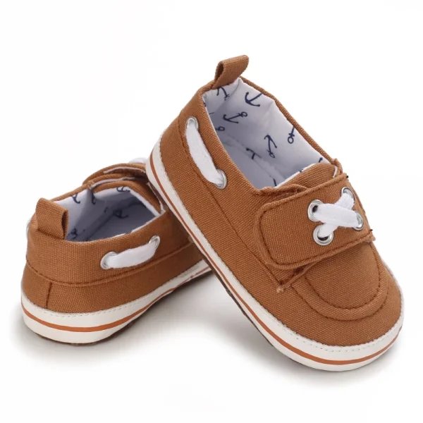 0-18M Sapatos Marrons Recém-Nascidos Temáticos Multicor Para Meninos Tênis Casuais De Sola Macia Sem Escorregamento Primeiro Andarilho - Imagem 25