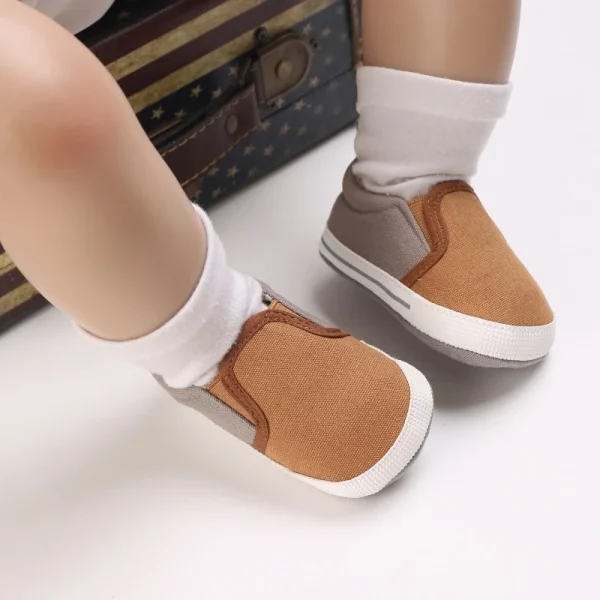 0-18M Sapatos Marrons Recém-Nascidos Temáticos Multicor Para Meninos Tênis Casuais De Sola Macia Sem Escorregamento Primeiro Andarilho - Imagem 24