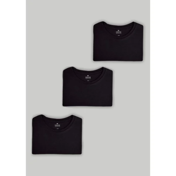Kit Com 3 Camisetas Masculinas Básicas Hering - Imagem 3
