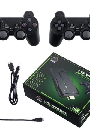 Videogame Stick 10mil 2 Controles Sem Fio Console Original Portatil Jogos Retro Antigo  yihan