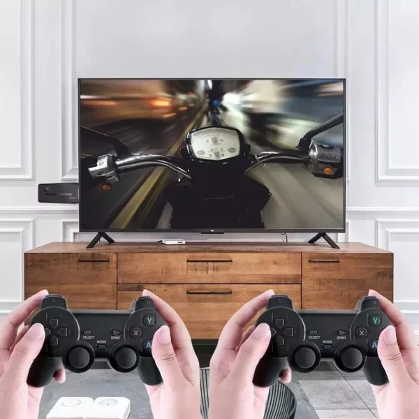 Videogame Stick 10mil 2 Controles Sem Fio Console Original Portatil Jogos Retro Antigo  yihan - Imagem 6