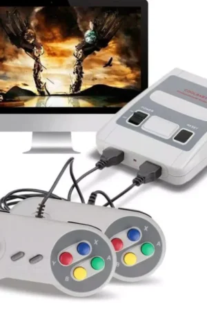 Video Game Classic Super Nintendo Mini SNES Com 2 Controles 8 Bits 620 Jogos Original Envio Imediato