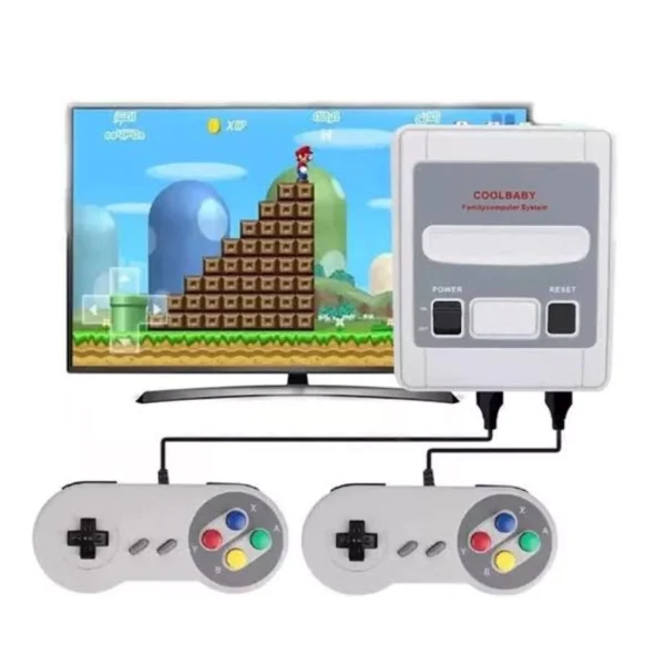 Video Game Classic Super Nintendo Mini SNES Com 2 Controles 8 Bits 620 Jogos Original Envio Imediato - Imagem 4