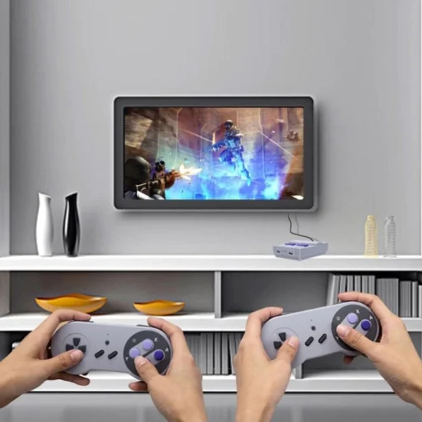 Video Game Classic Super Nintendo Mini SNES Com 2 Controles 8 Bits 620 Jogos Original Envio Imediato - Imagem 6